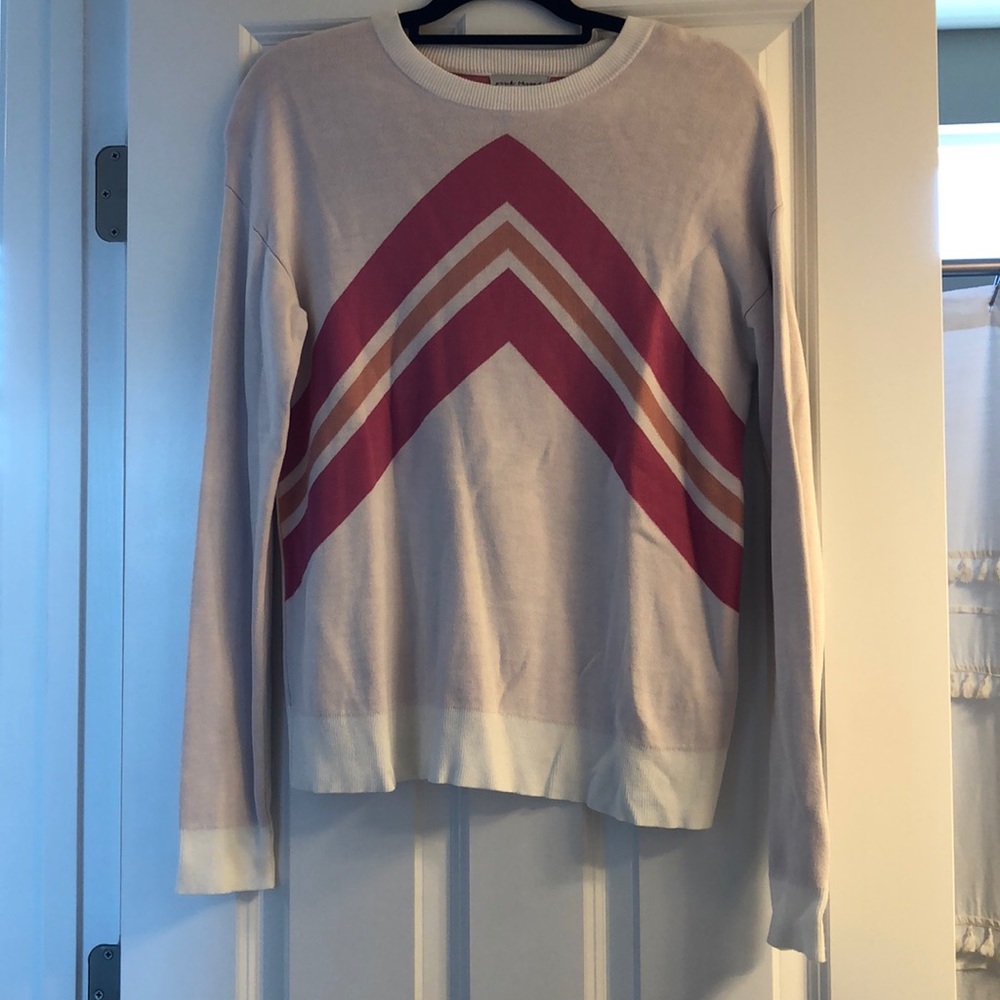 Boutique Sweater w/ Pink and Coral design